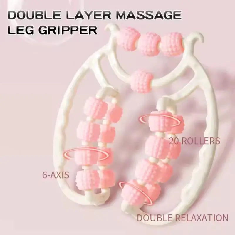 Double-Row Leg Roller Massager