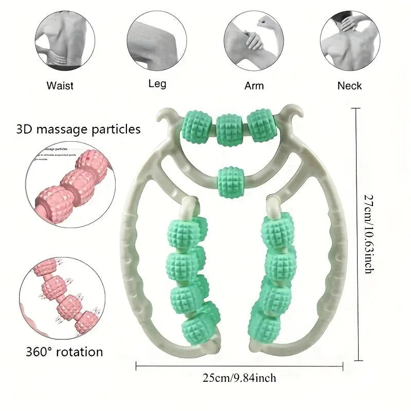 Double-Row Leg Roller Massager