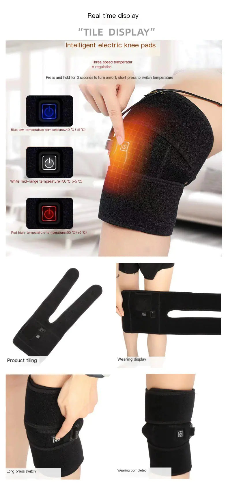 Smart USB Heated Knee Pads