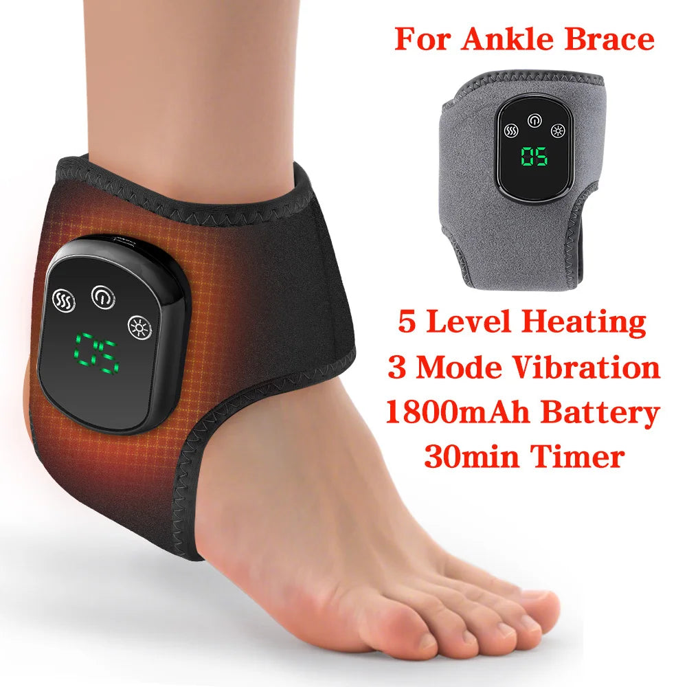Reelaxity Electric Heated Ankle Vibration Massager