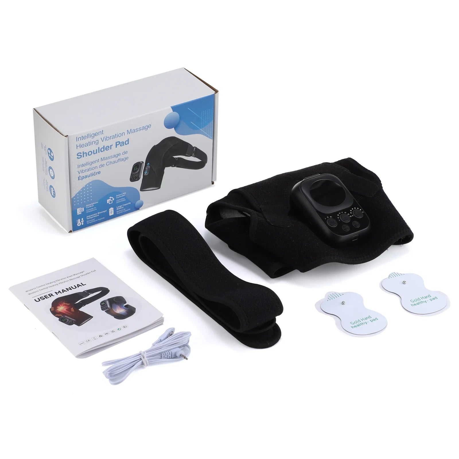 Heated Shoulder Support Brace with Massage & Warmth