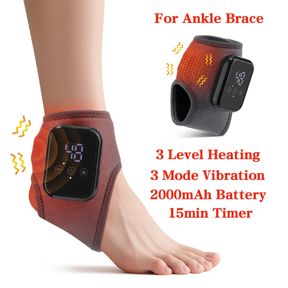 Reelaxity Electric Heated Ankle Vibration Massager