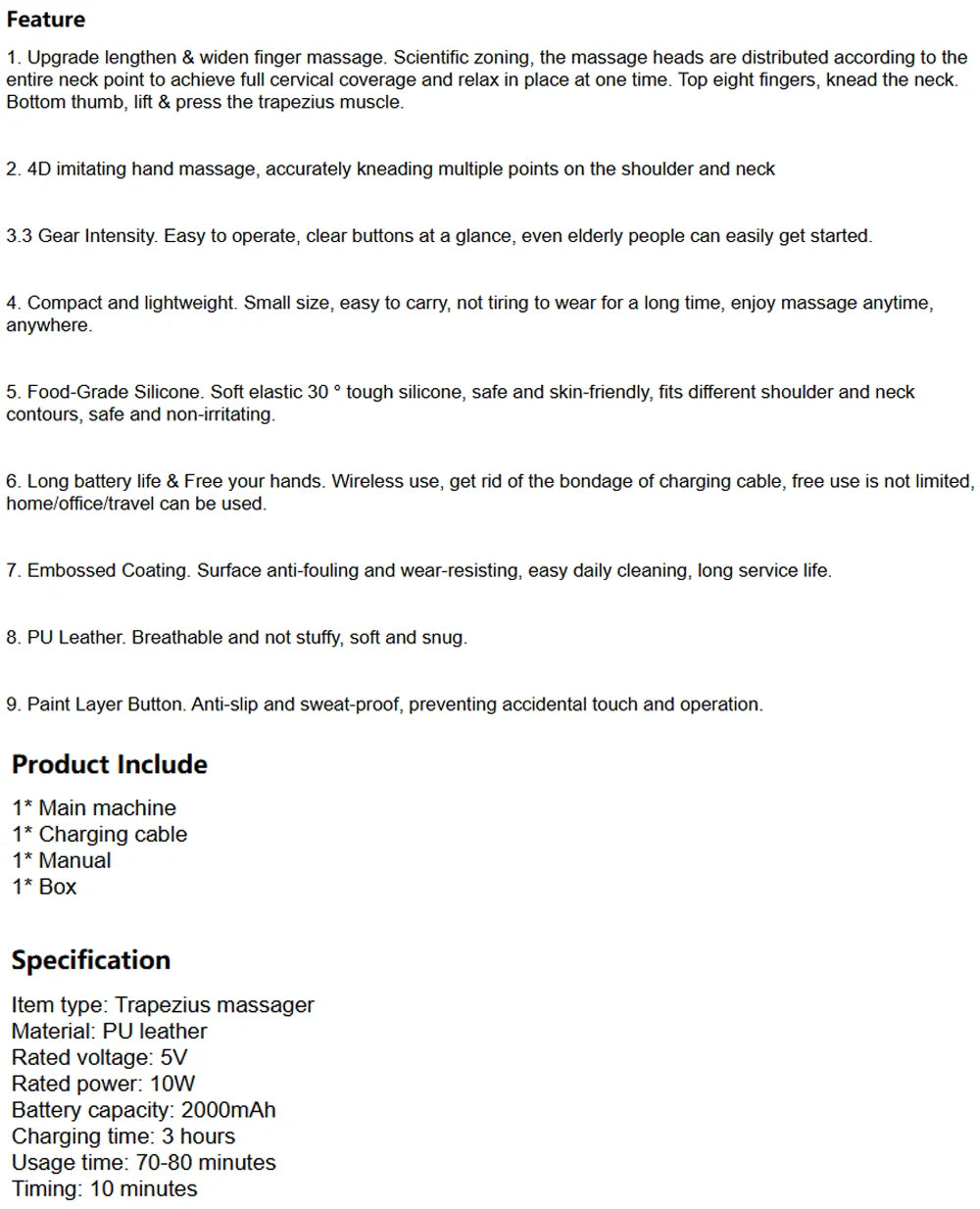 Wireless 4D Neck & Shoulder Massager