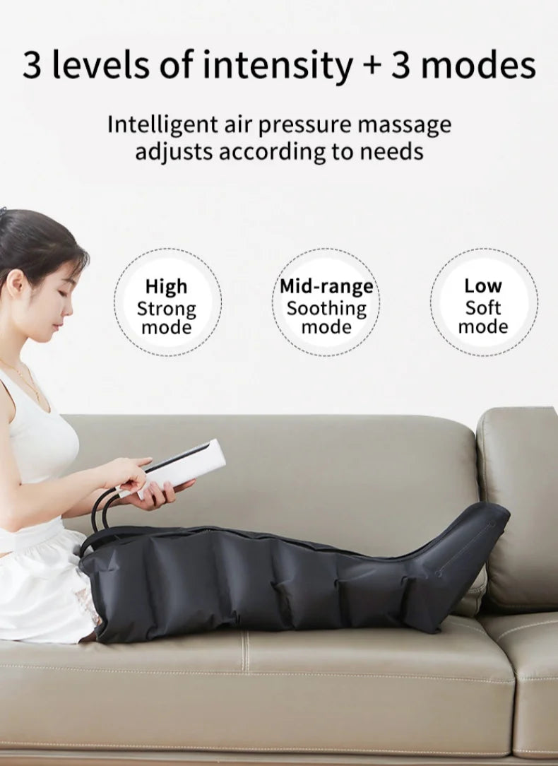 Air Pressure Leg & Foot Massager Boots with Remote