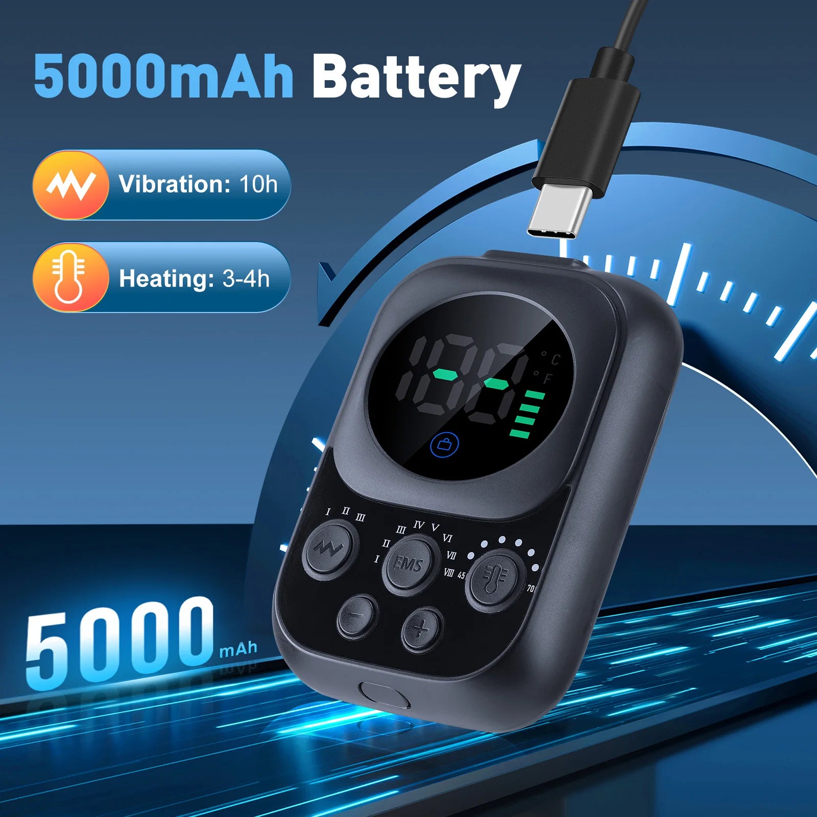 Heated Shoulder Support Brace with Massage & Warmth