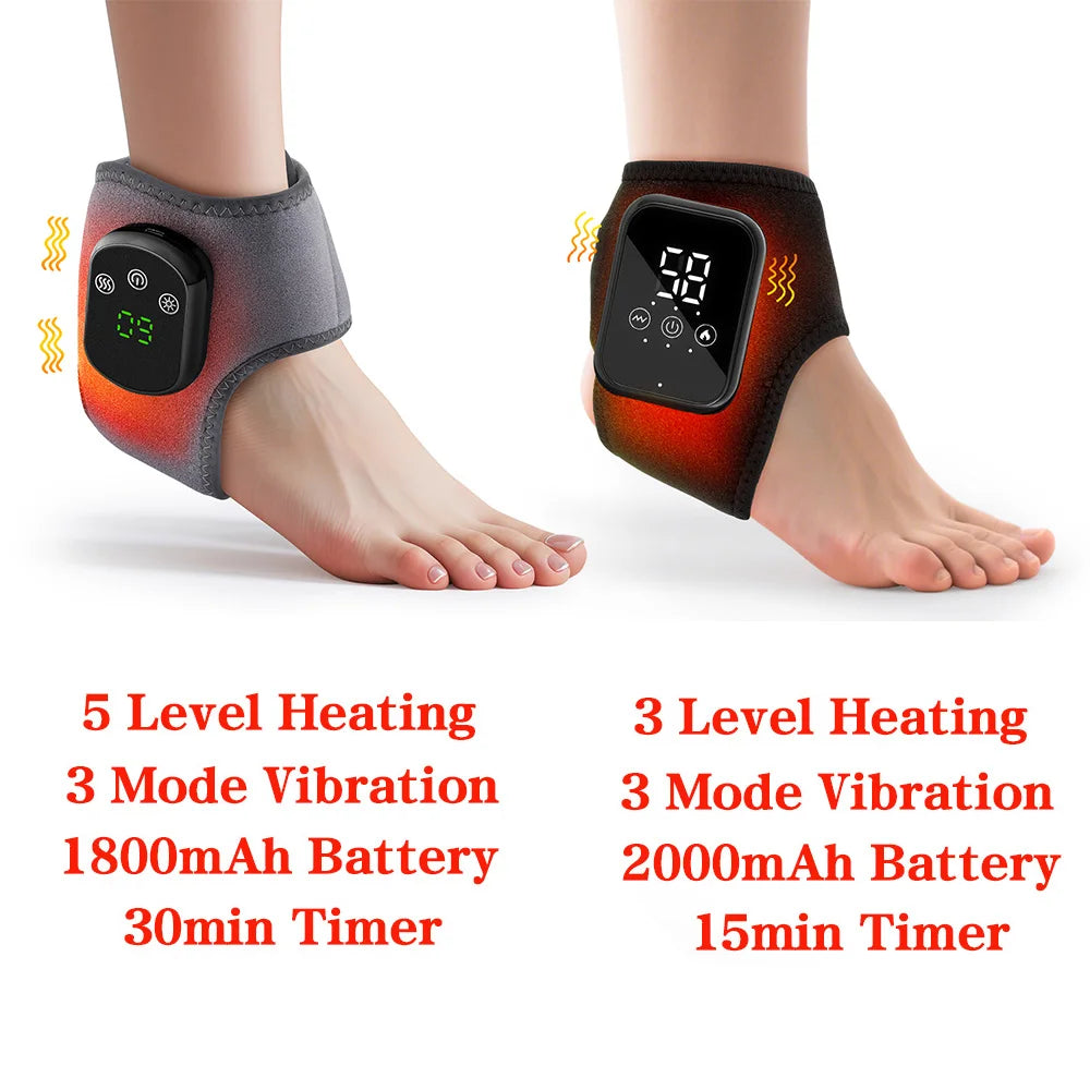 Reelaxity Electric Heated Ankle Vibration Massager