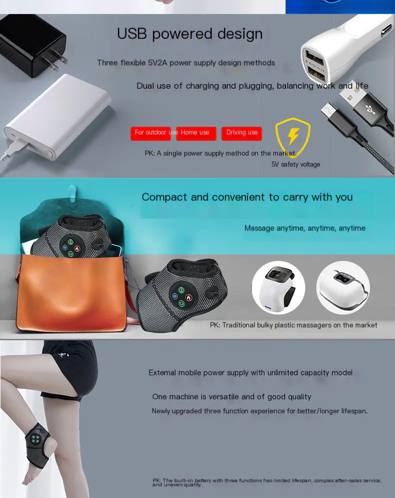 Heated Vibration Ankle Massager