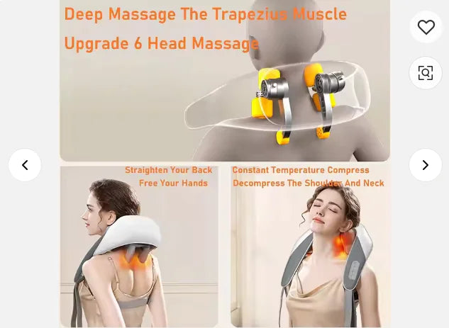 Rechargeable Massage Shawl Neck