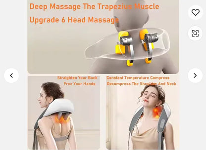 Rechargeable Massage Shawl Neck