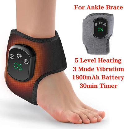 Reelaxity Electric Heated Ankle Vibration Massager