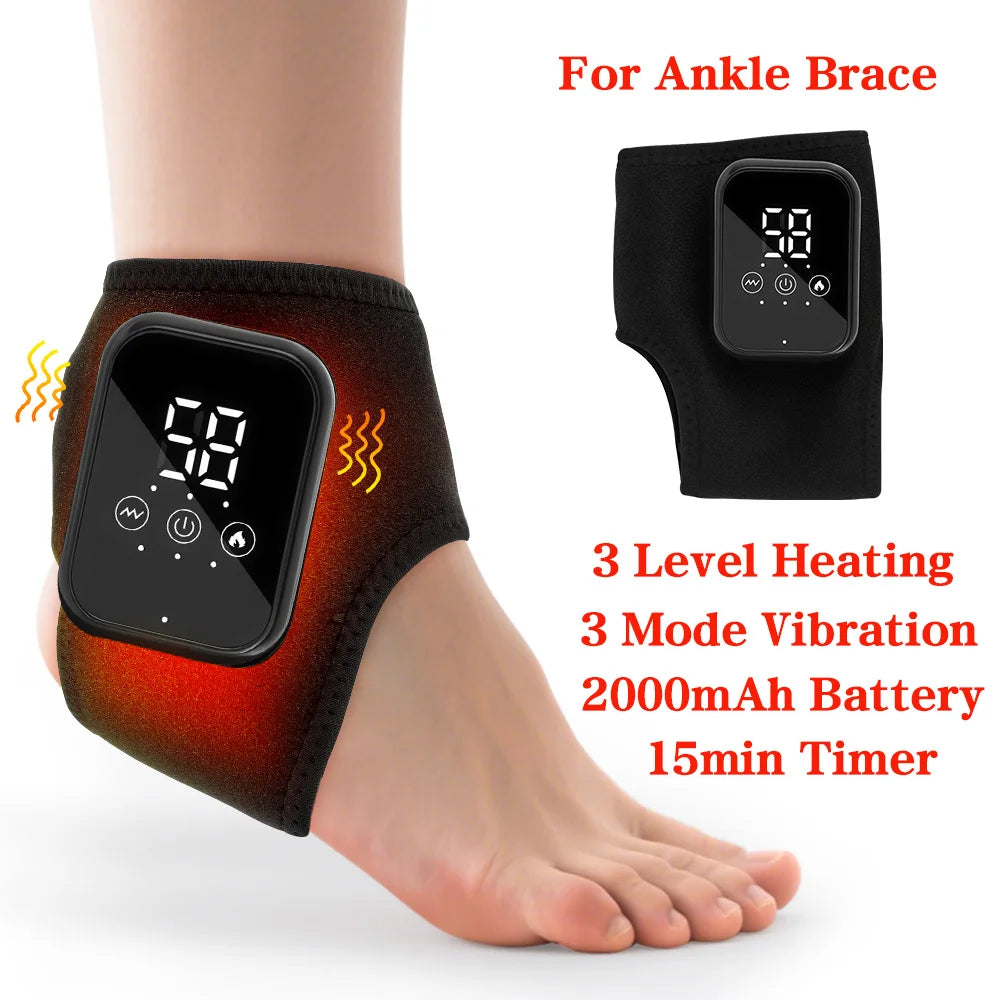 Reelaxity Electric Heated Ankle Vibration Massager