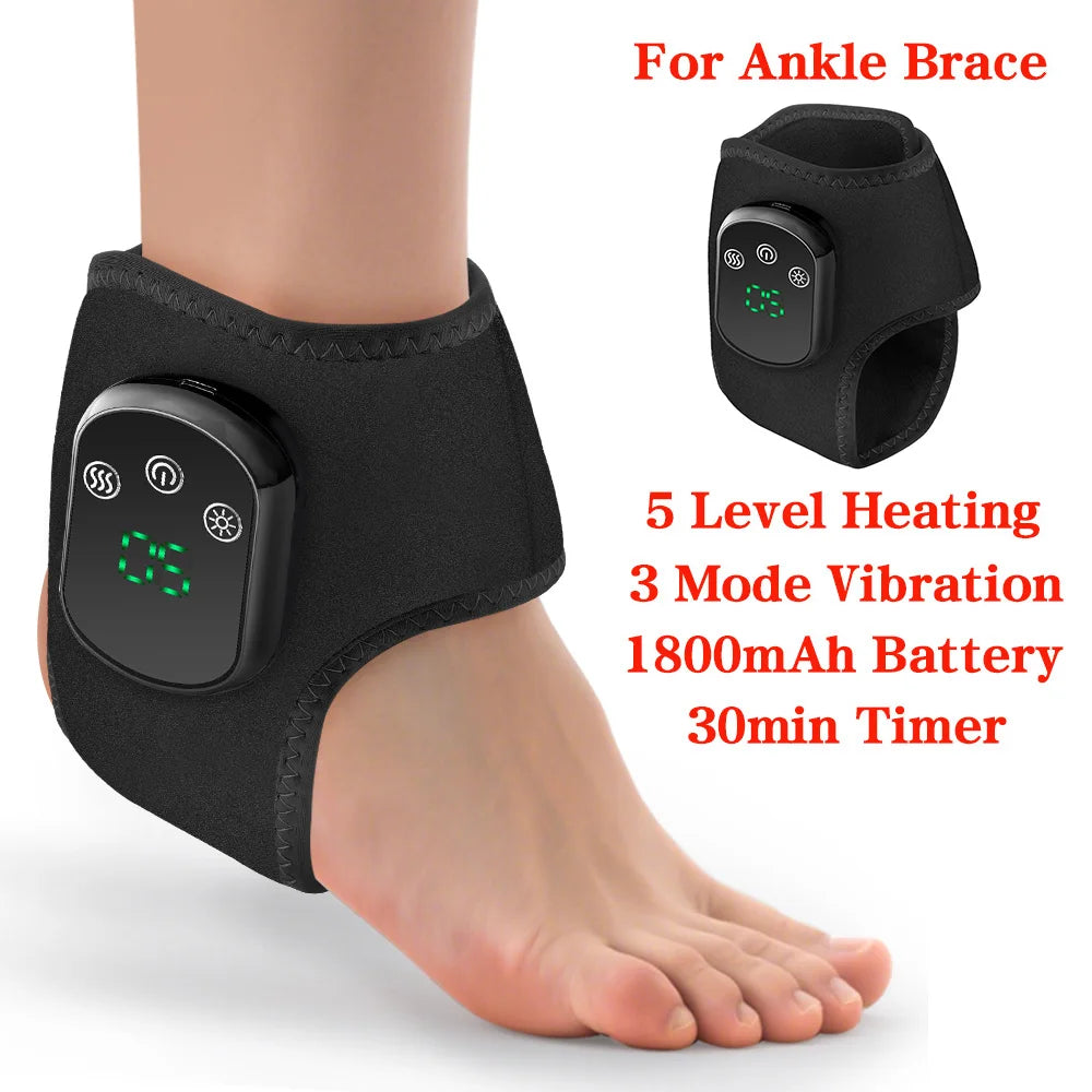 Reelaxity Electric Heated Ankle Vibration Massager