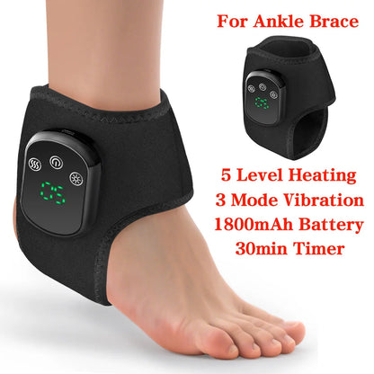 Reelaxity Electric Heated Ankle Vibration Massager