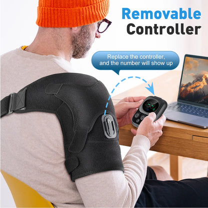 Heated Shoulder Support Brace with Massage &amp; Warmth