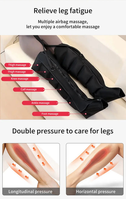 Air Pressure Leg &amp; Foot Massager Boots with Remote