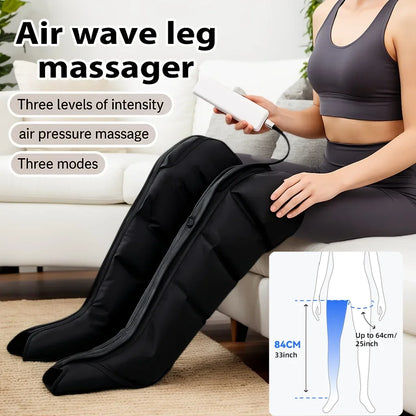 Air Pressure Leg &amp; Foot Massager Boots with Remote