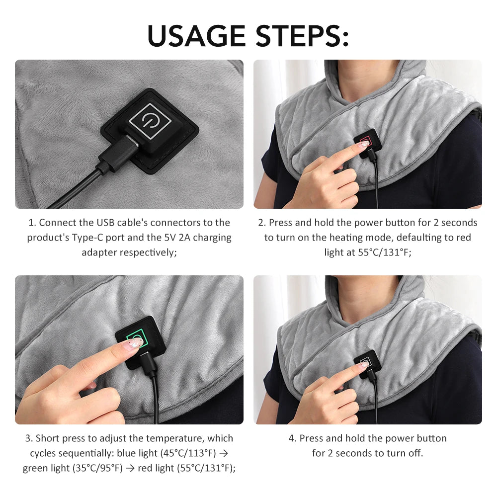 Electric Heating Pad for Shoulder and Neck