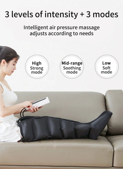 Air Pressure Leg &amp; Foot Massager Boots with Remote