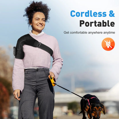 Heated Shoulder Support Brace with Massage &amp; Warmth