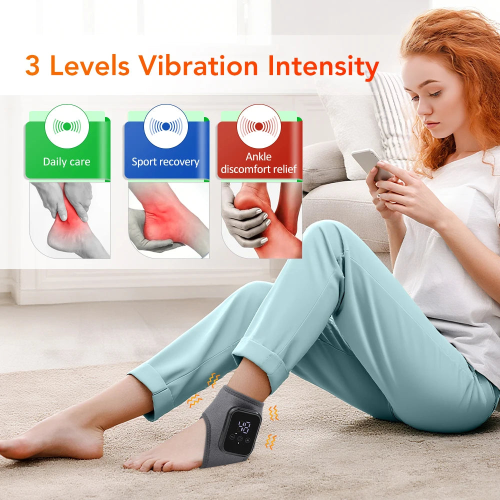 Reelaxity Electric Heated Ankle Vibration Massager