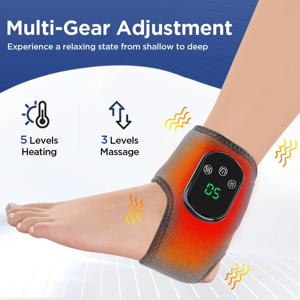 Reelaxity Electric Heated Ankle Vibration Massager