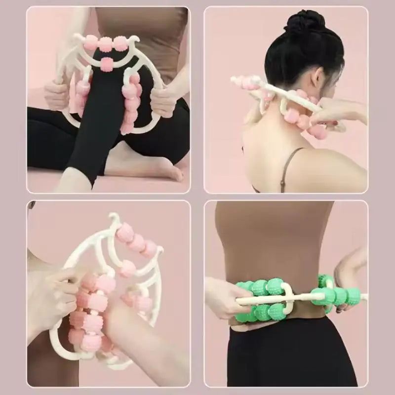 Double-Row Leg Roller Massager